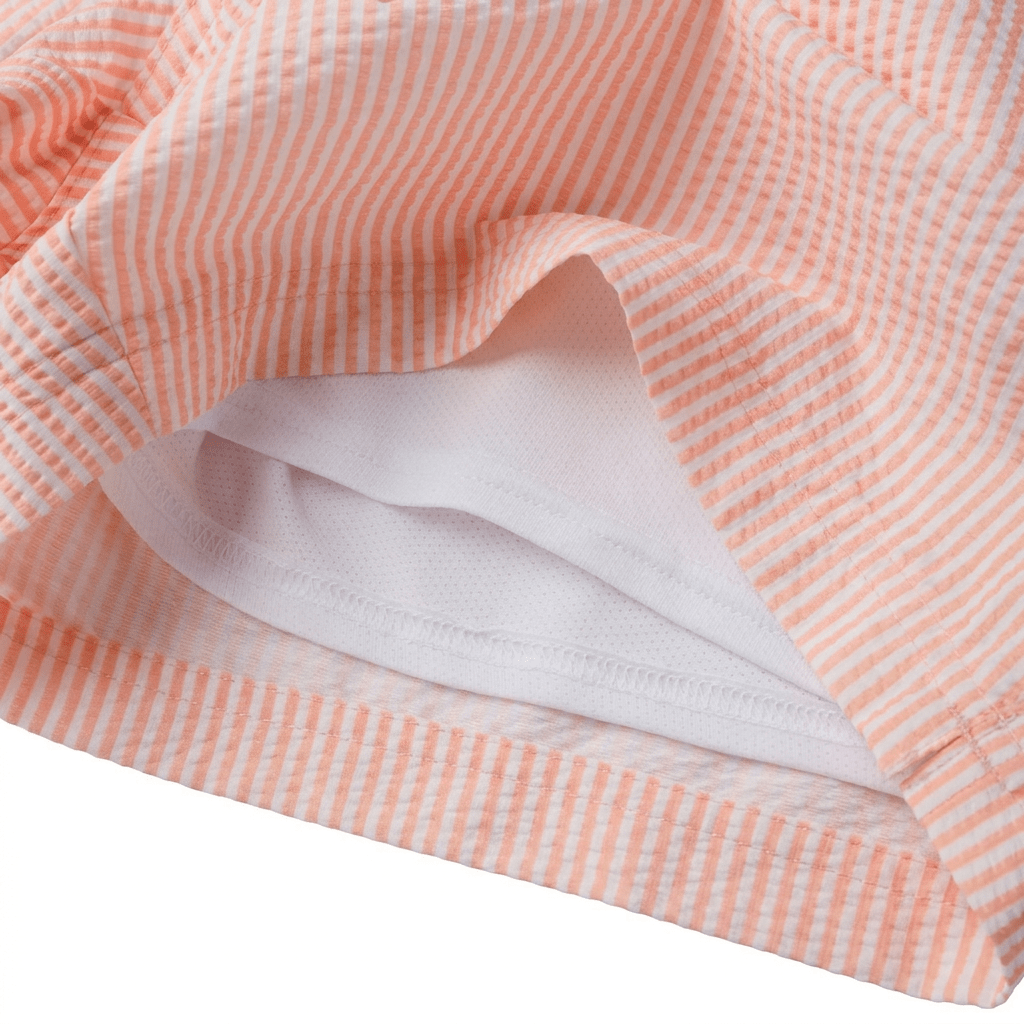 Striped in Pastel Coral - Men's 5" Party Starter Shorts PARTY STARTER SHORT PARTY PANTS 
