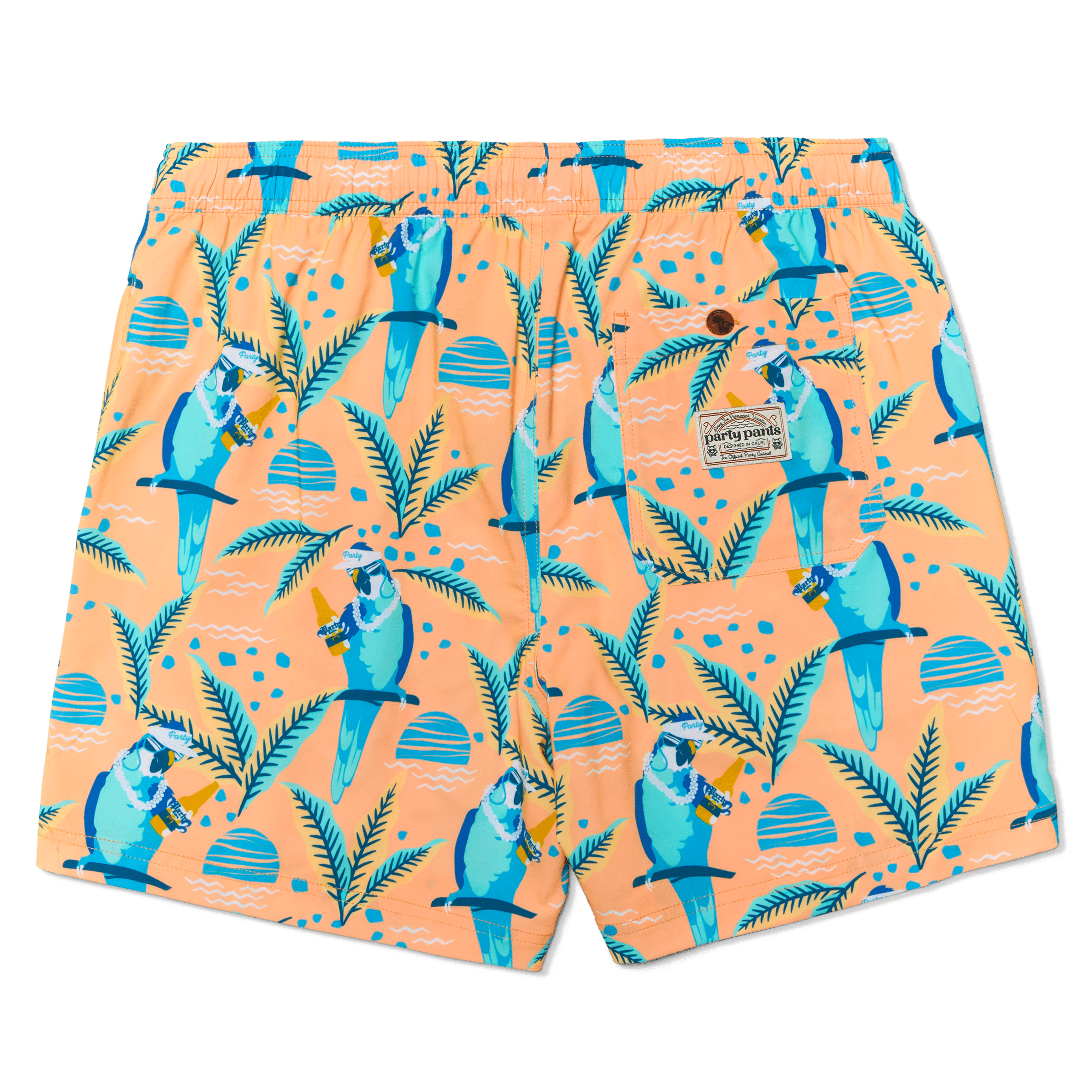 NICE BIRDIE PARTY STARTER SHORT - CORAL PARTY STARTER SHORTS PARTY PANTS 