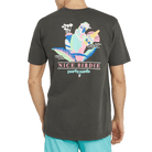 NICE BIRDIE T-SHIRT - WASHED BLACK TEE PARTY PANTS 