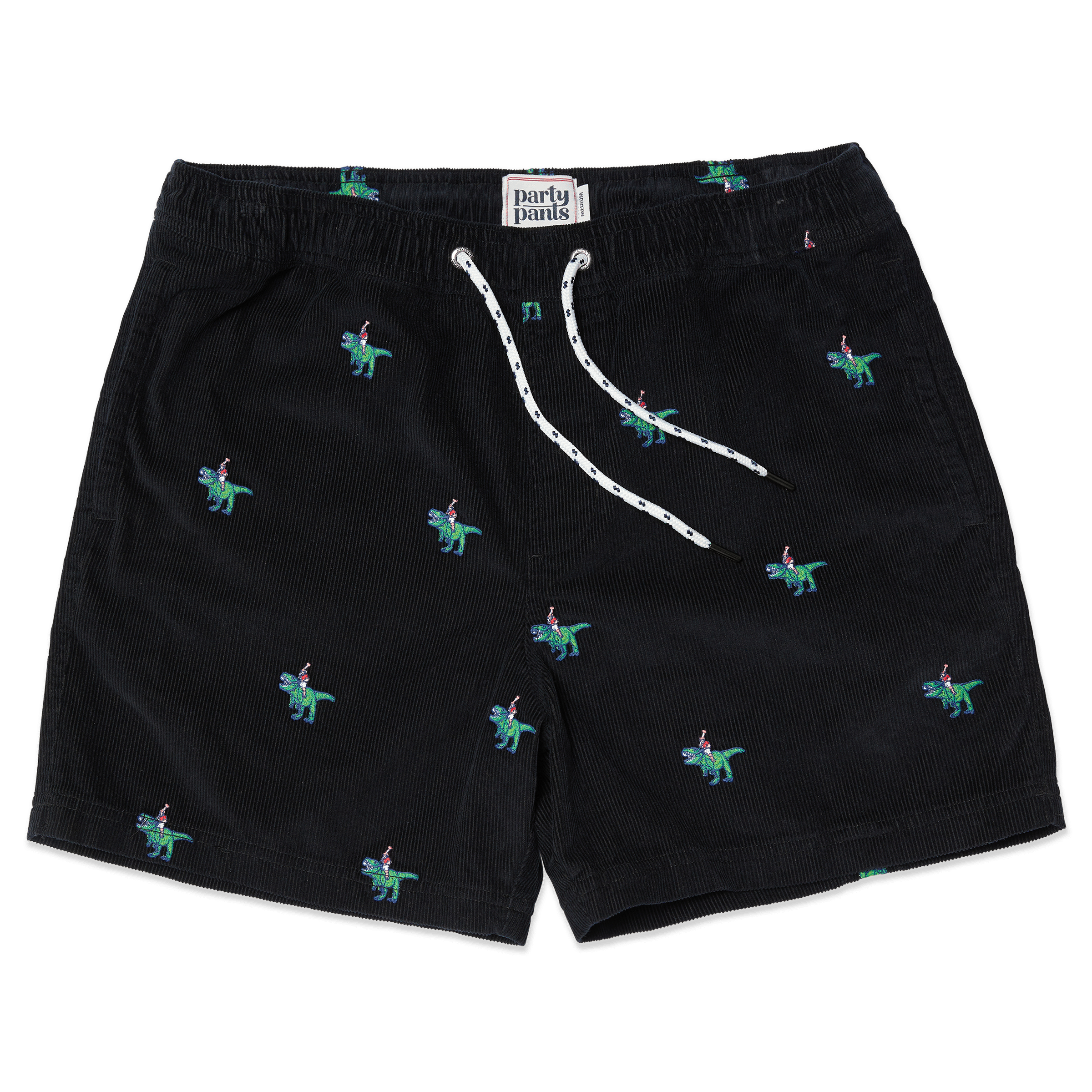 OG CORD PARTY REX SHORT - BLACK EWAIST SHORT PARTY PANTS 