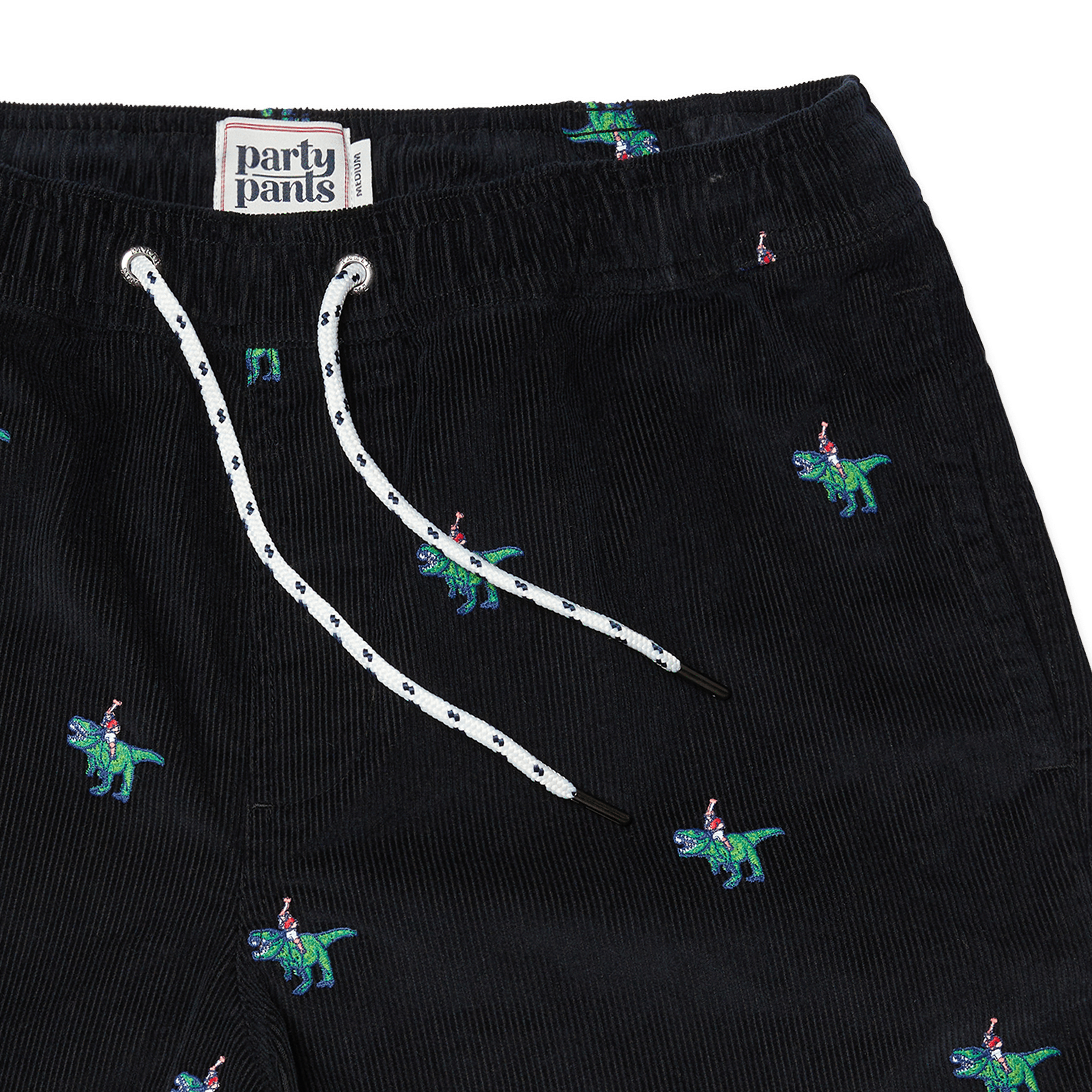 OG CORD PARTY REX SHORT - BLACK EWAIST SHORT PARTY PANTS 