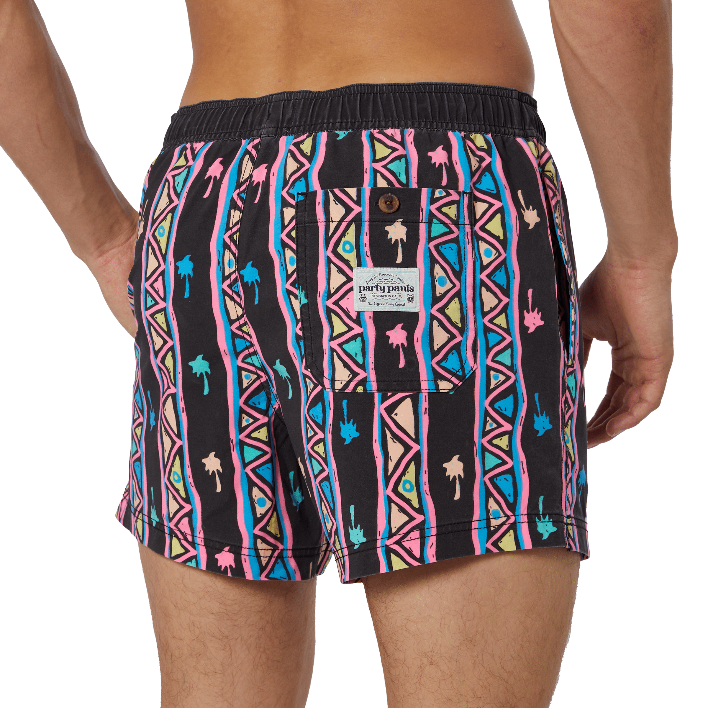 Upward Palm Black Party Starter Short Party Starter Short PARTY PANTS 