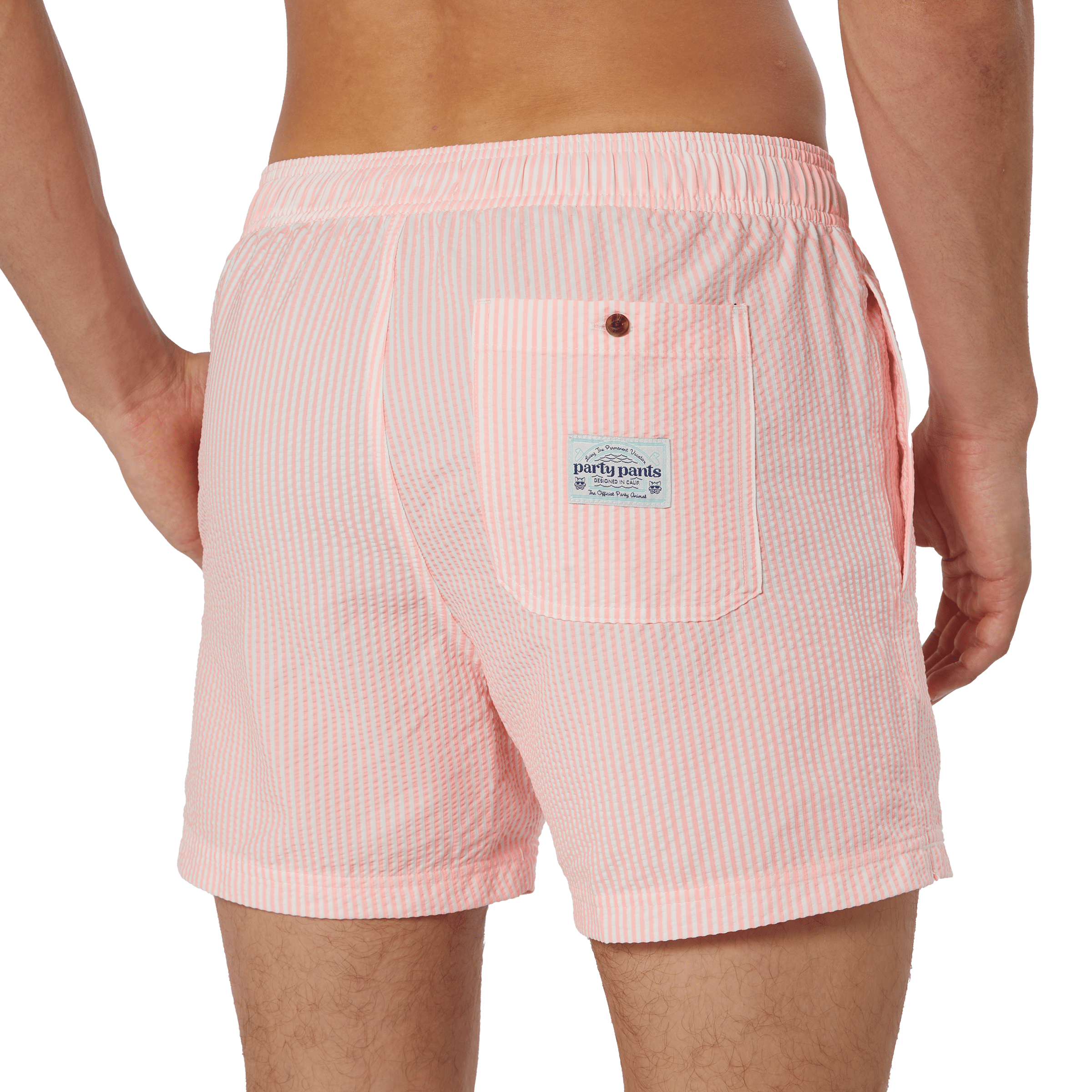 Chapter Seersucker Coral Party Starter Short Party Starter Short PARTY PANTS 