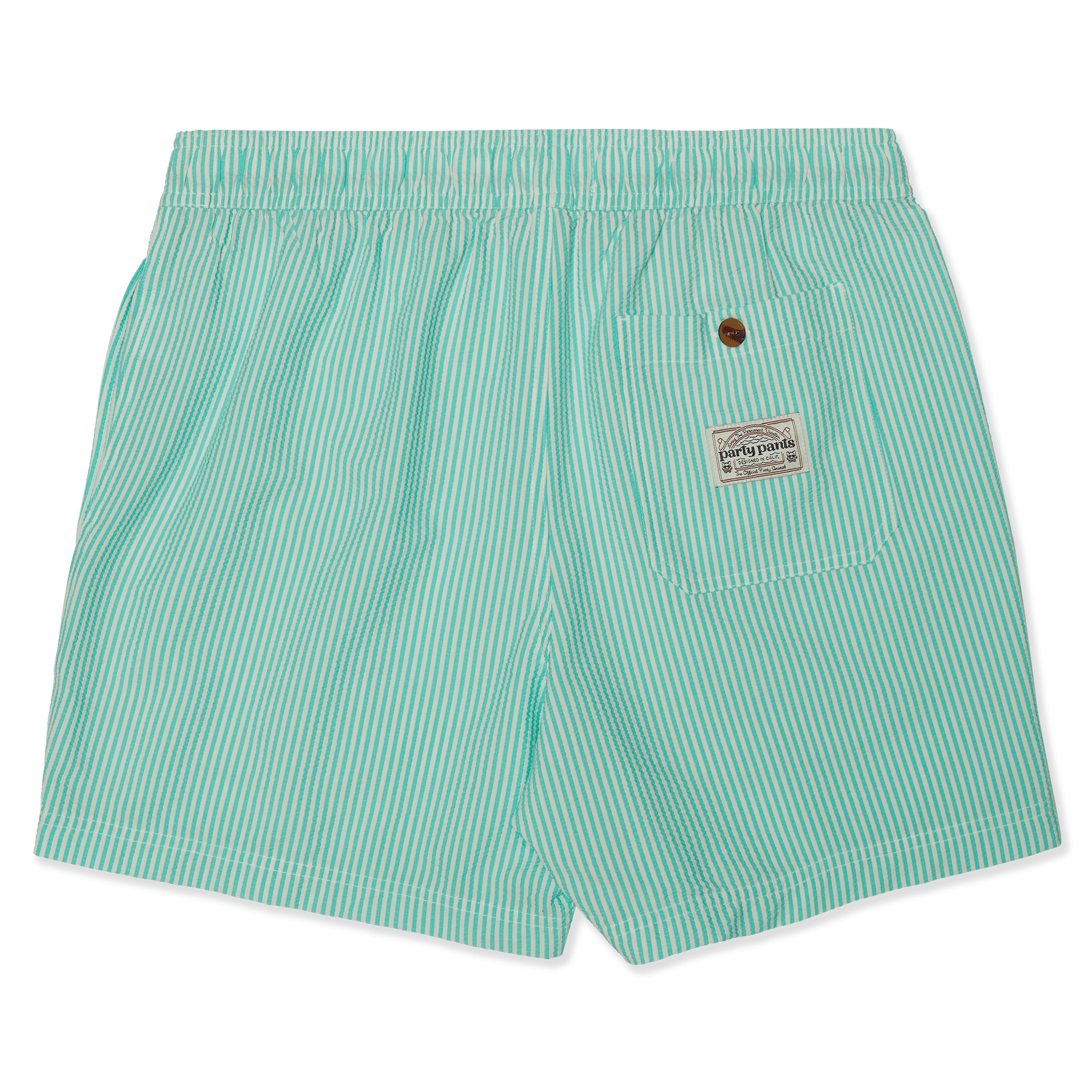 5" Striped Aurba Blue Party Starter Lined Short PARTY STARTER SHORT PARTY PANTS 