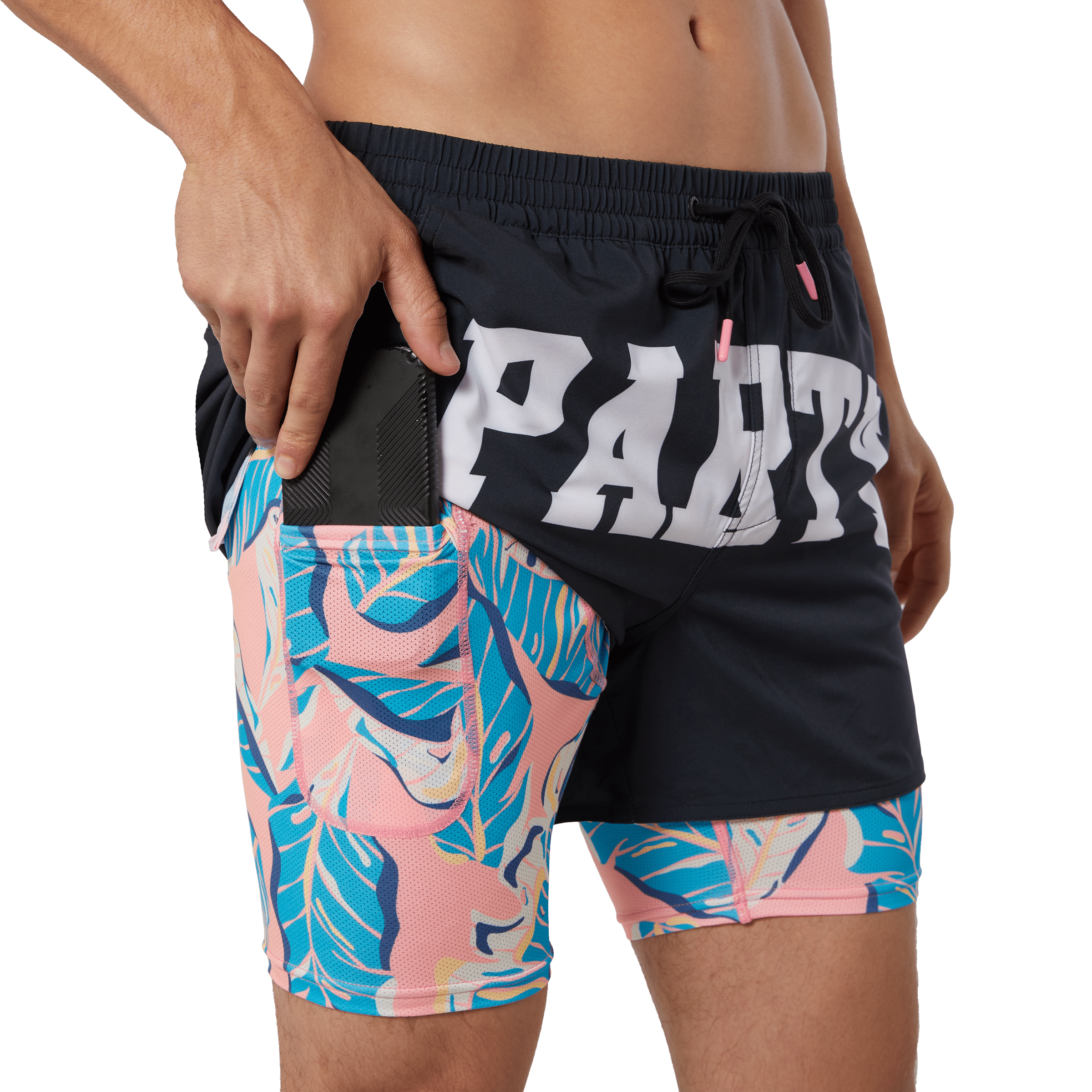 Party Boy Black 4" Game Changer Short 4" Game Changer Short PARTY PANTS 