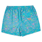 Men's 5 Inch Lined Short - London Palms Cyan| Happy Hour Happy Hour Short PARTY PANTS 