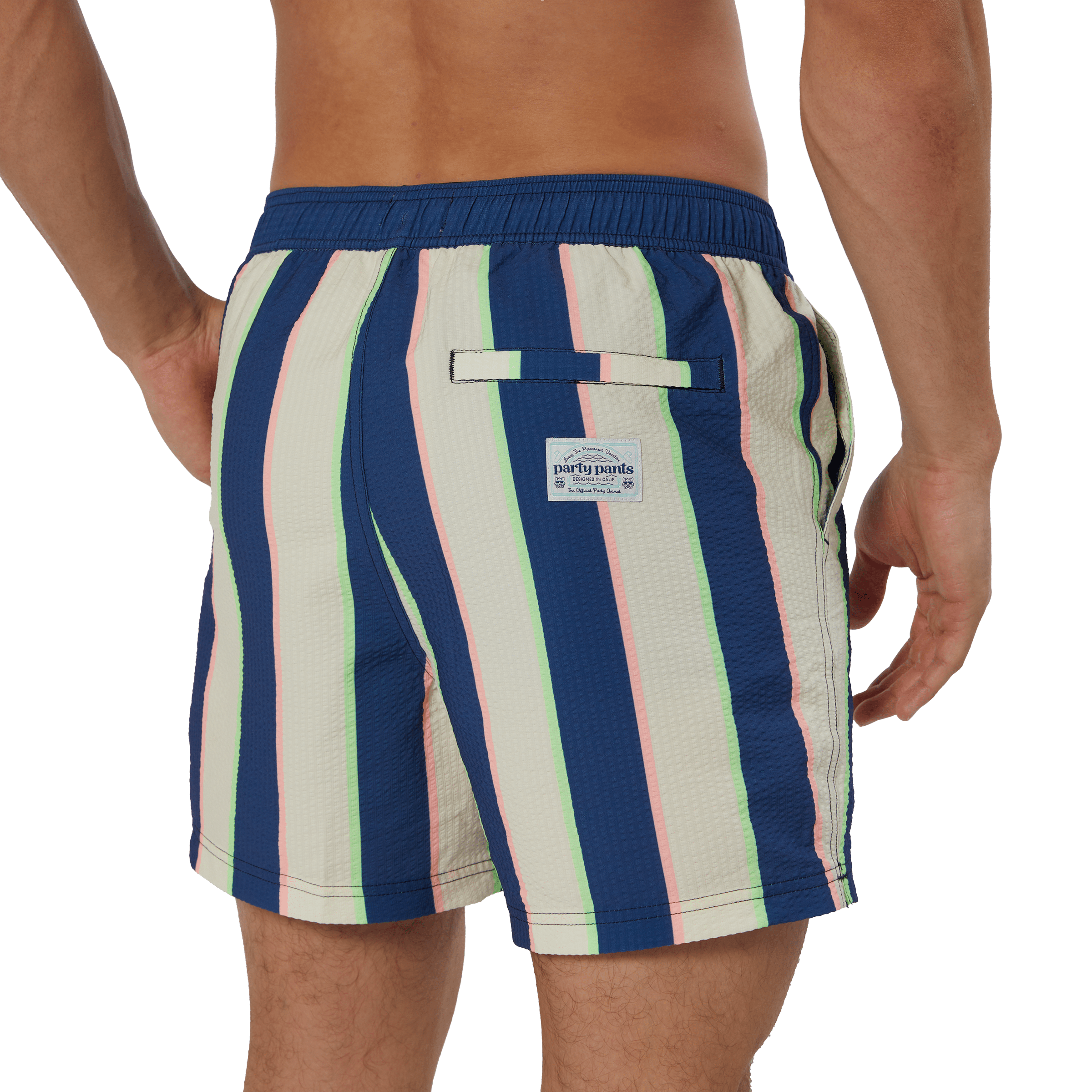 Sundays Stripe White 5" Game Changer Short 5" Game Changer Short PARTY PANTS 