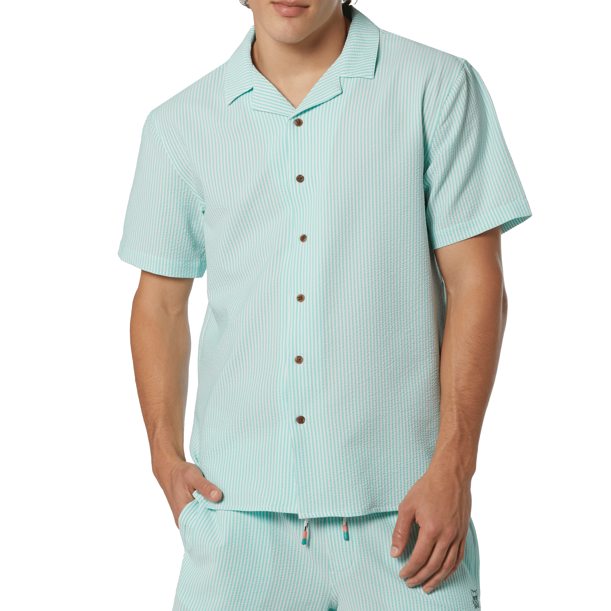 Chapter Seersucker Aruba Shirt Woven PARTY PANTS 