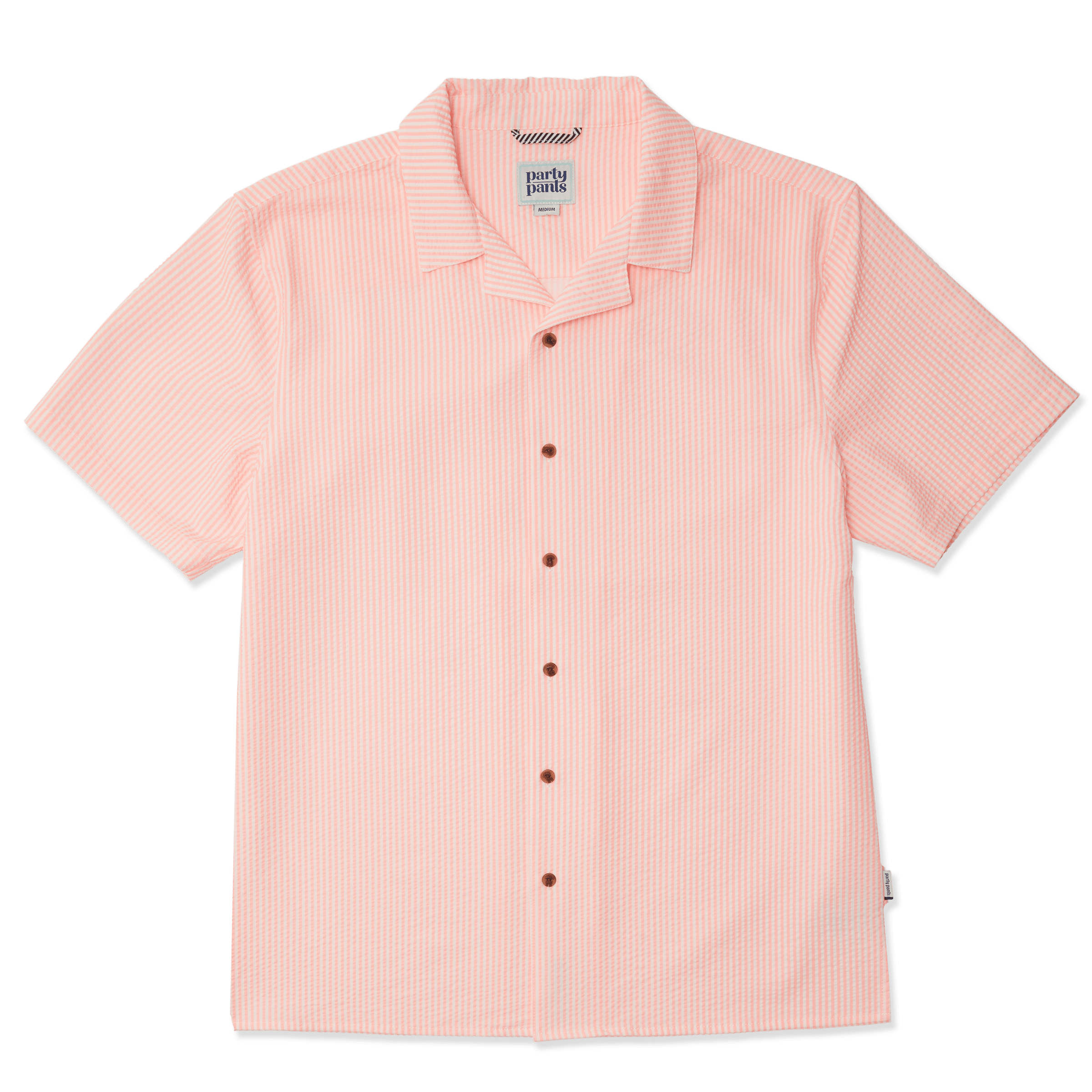 Chapter Seersucker Coral Shirt Woven PARTY PANTS 