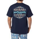 Logo Fills Cold Dawgs Navy T-Shirt Tees PARTY PANTS 