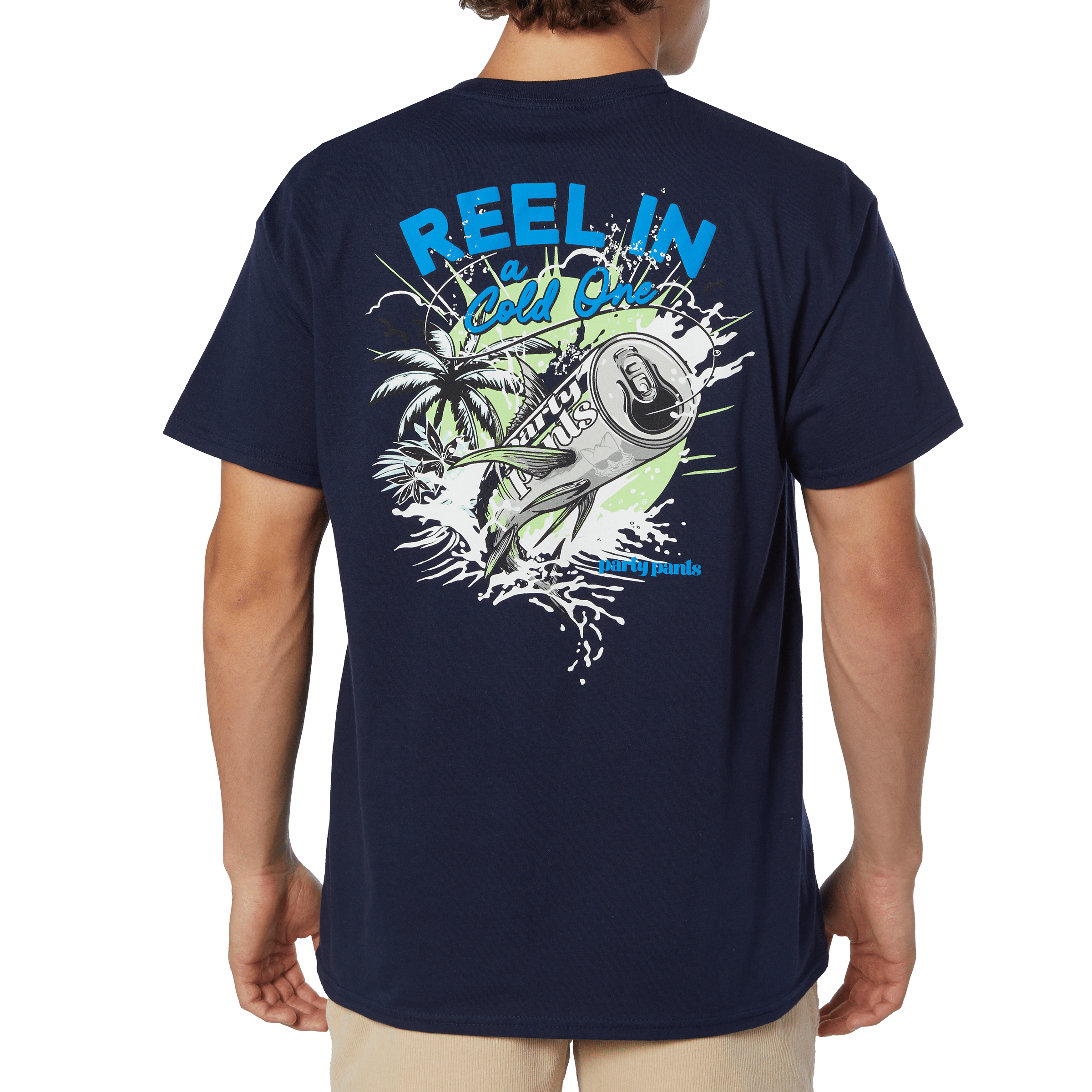 Reelin' Navy T-Shirt Tees PARTY PANTS 