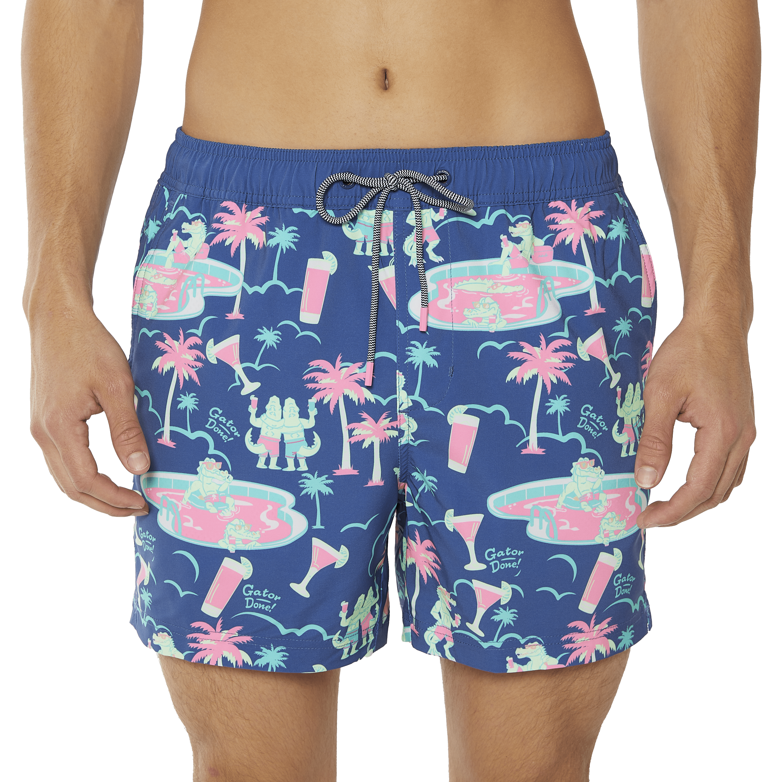Bayou Drinks Navy Happy Hour Short Happy Hour Short PARTY PANTS 