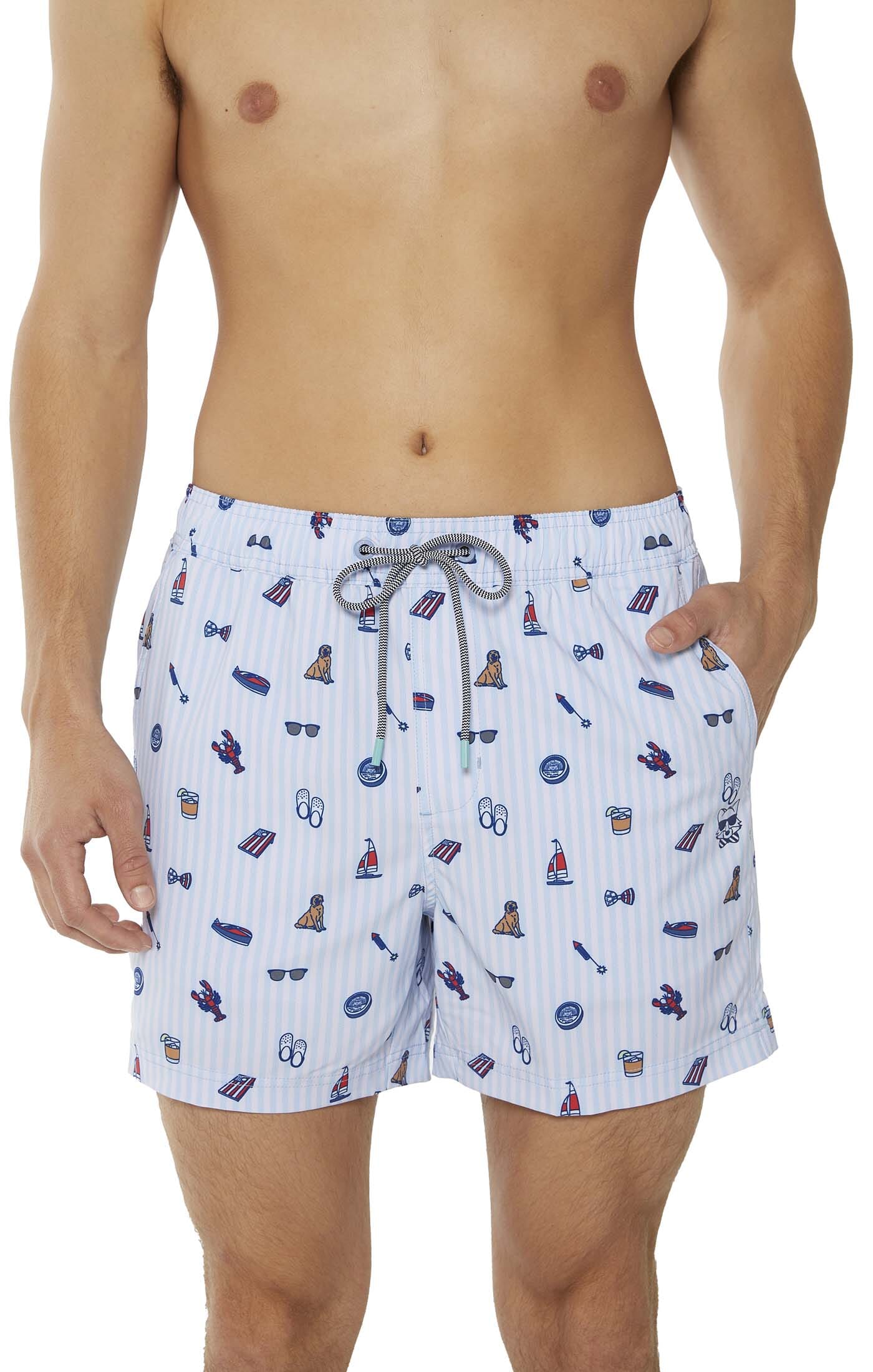 Proper Light Blue Happy Hour Short HAPPY HOUR SHORT PARTY PANTS 