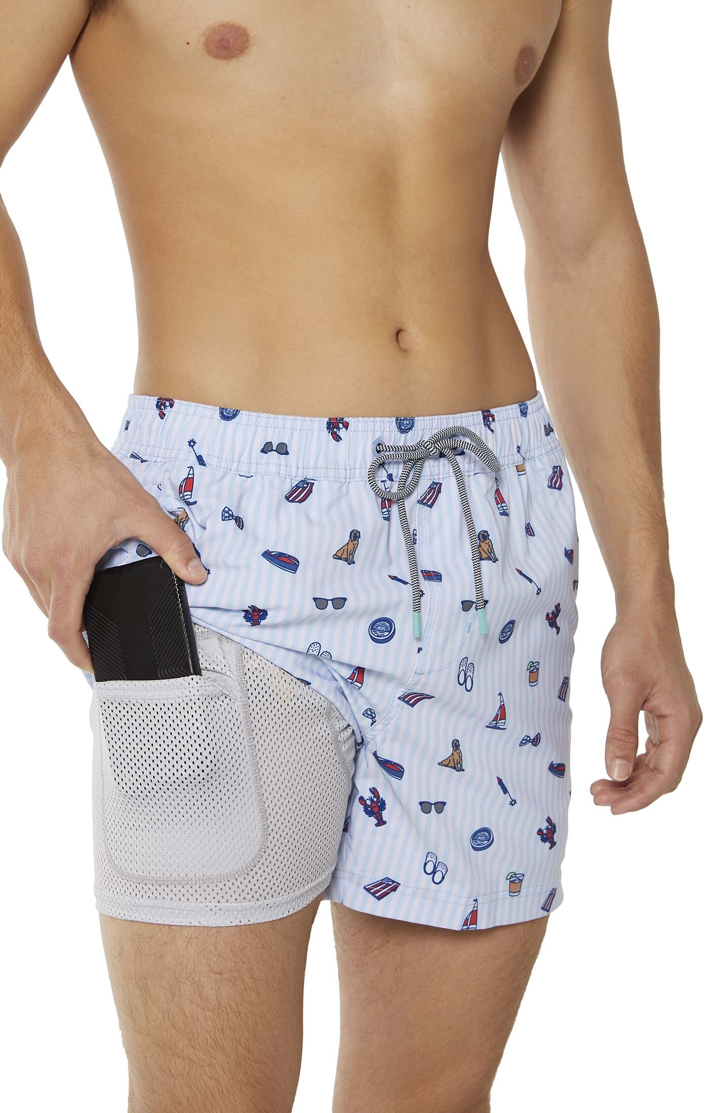 Proper Light Blue Happy Hour Short HAPPY HOUR SHORT PARTY PANTS 