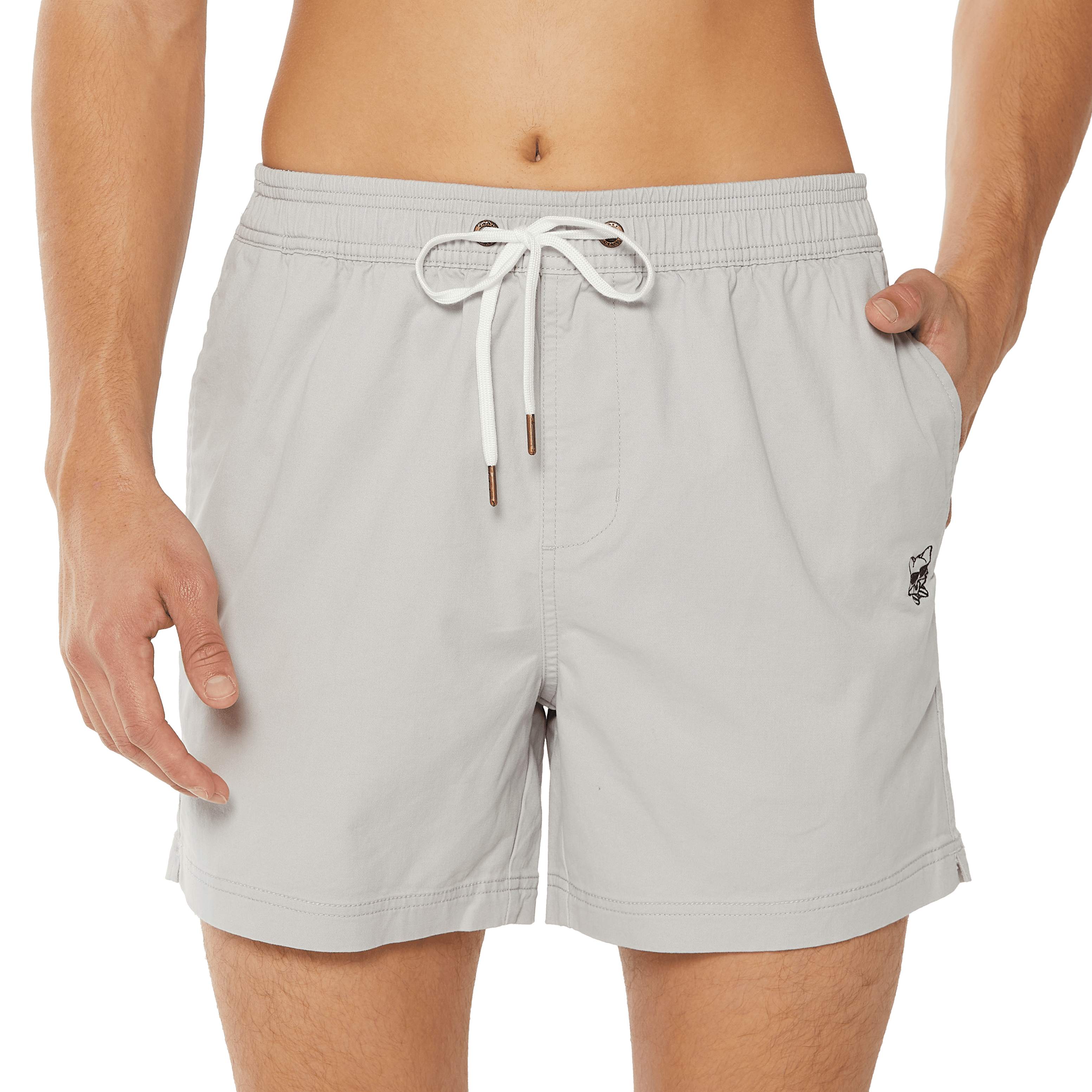 All Day Twill Light Grey Walkshorts ALL DAY WALKSHORTS PARTY PANTS 
