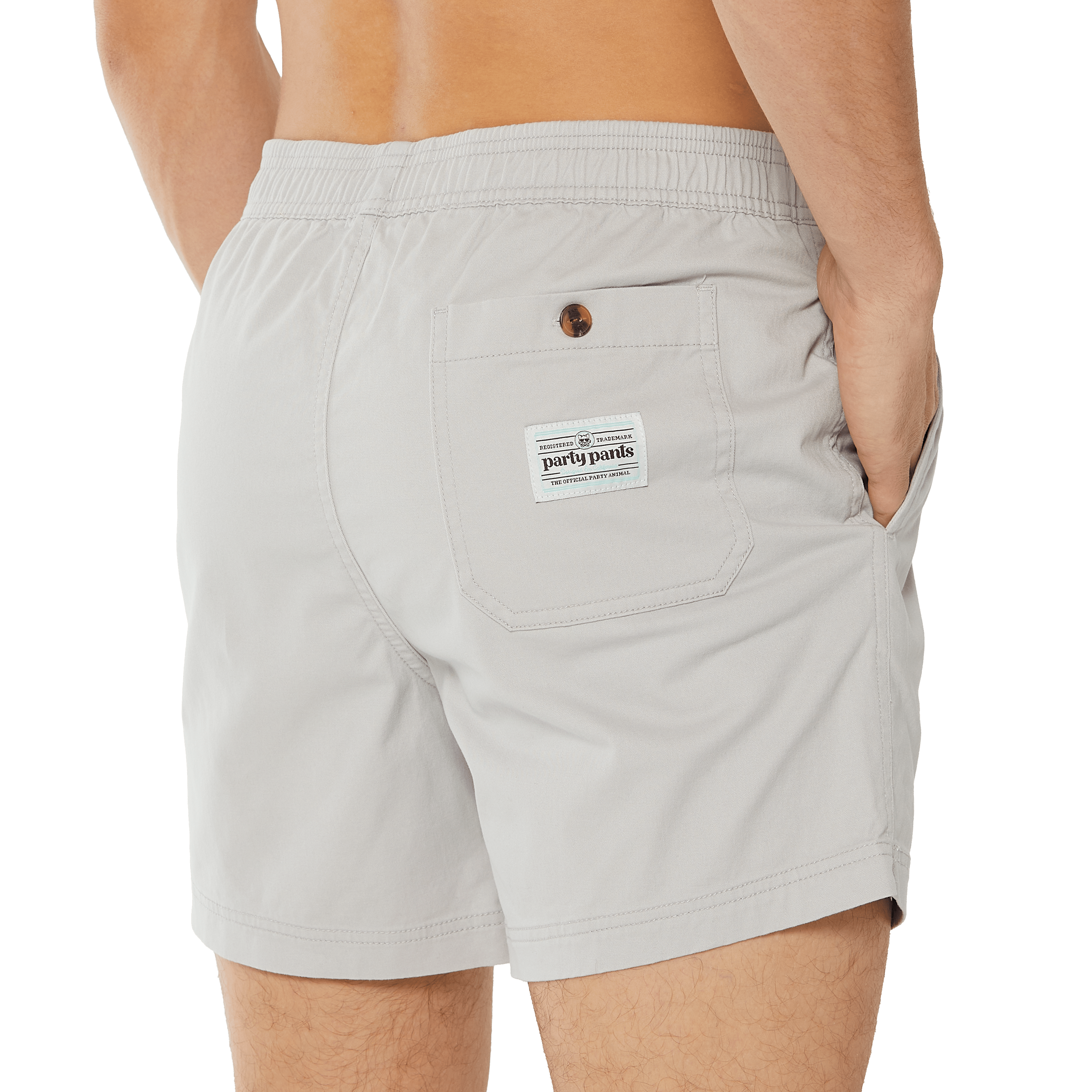 All Day Twill Light Grey Walkshorts ALL DAY WALKSHORTS PARTY PANTS 