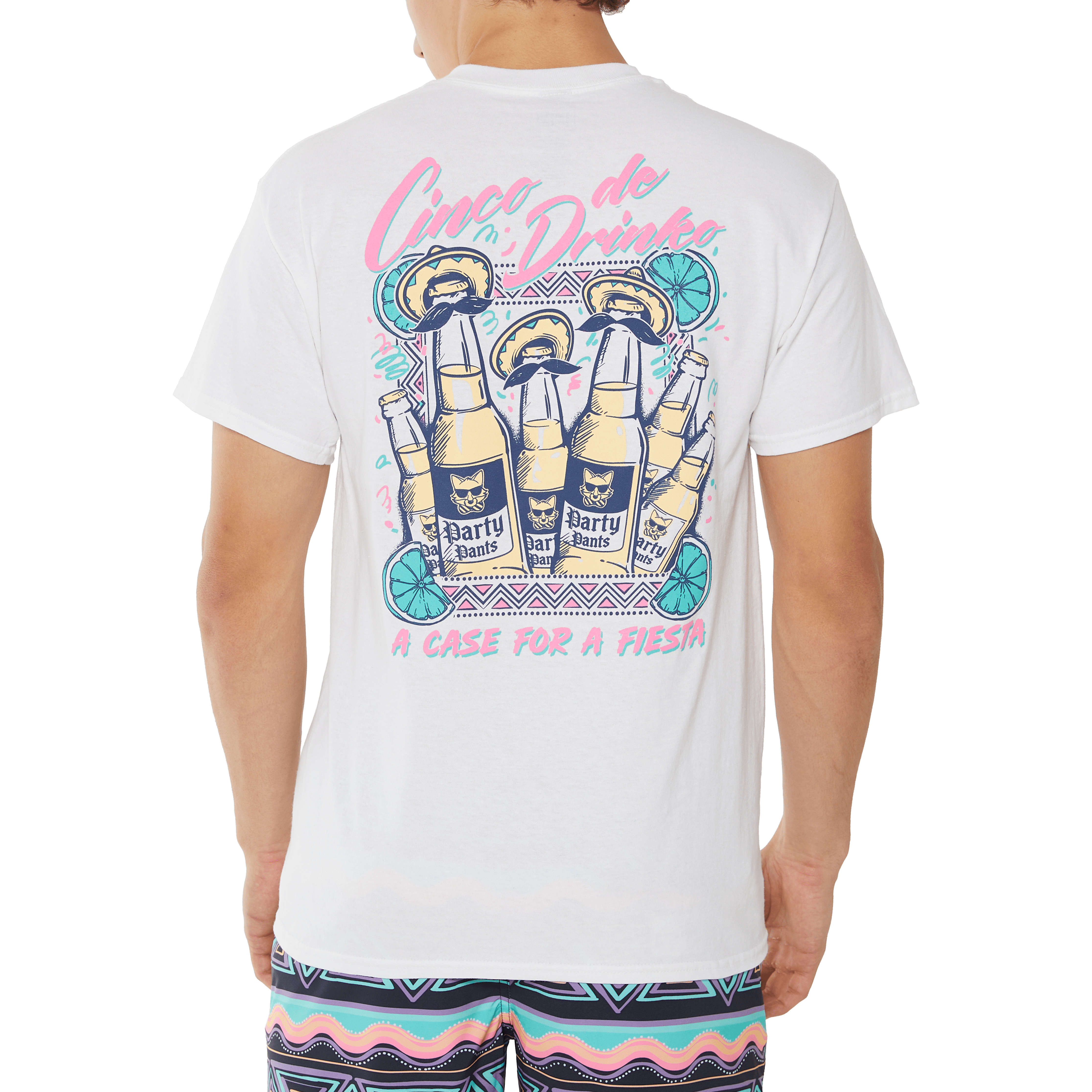 Cinco De Drinko White T-Shirt TEES PARTY PANTS 