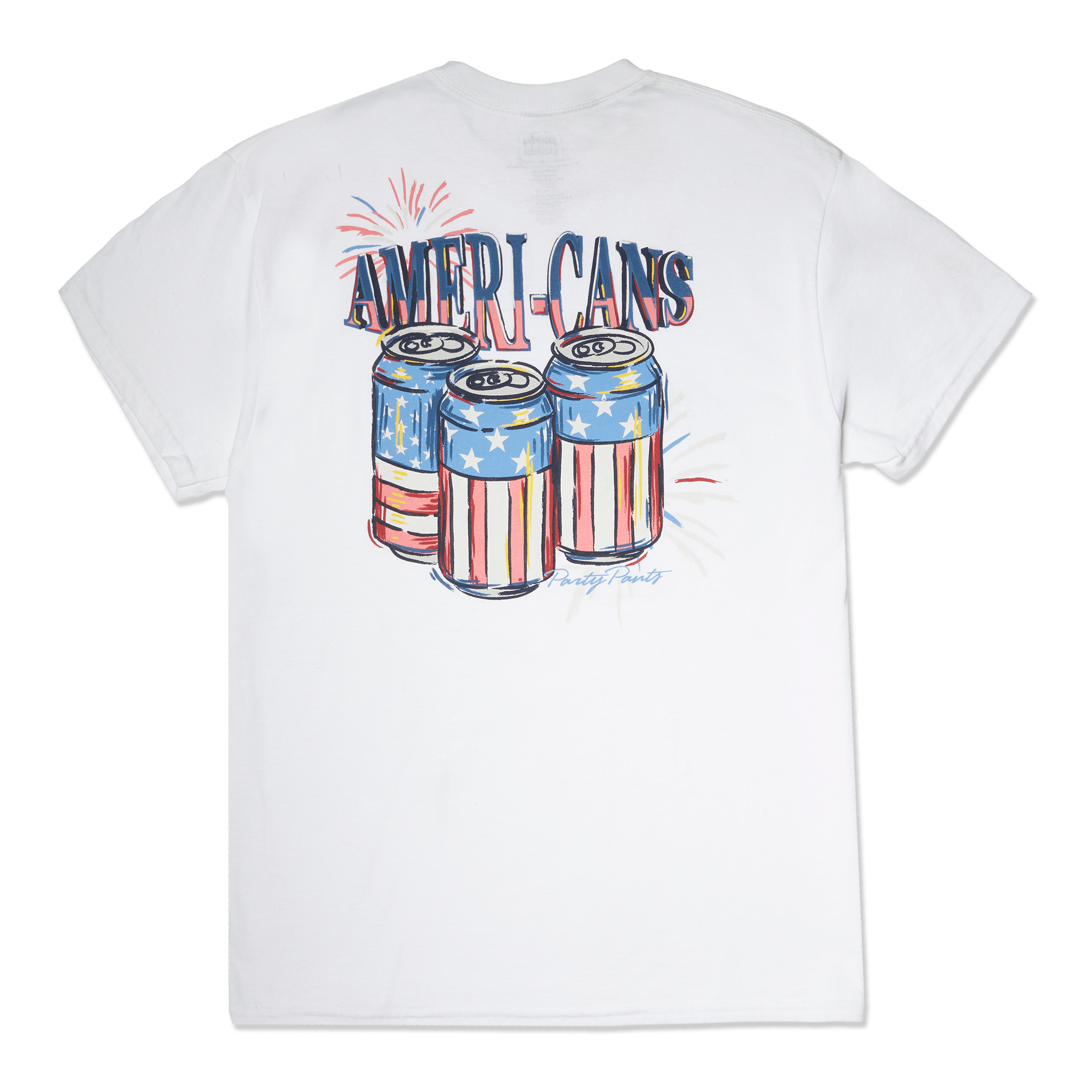 Ameri-Cans White T-Shirt TEES PARTY PANTS 