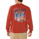 Ameri-Cans Crew Red Fleece L/S PULLOVER PARTY PANTS 