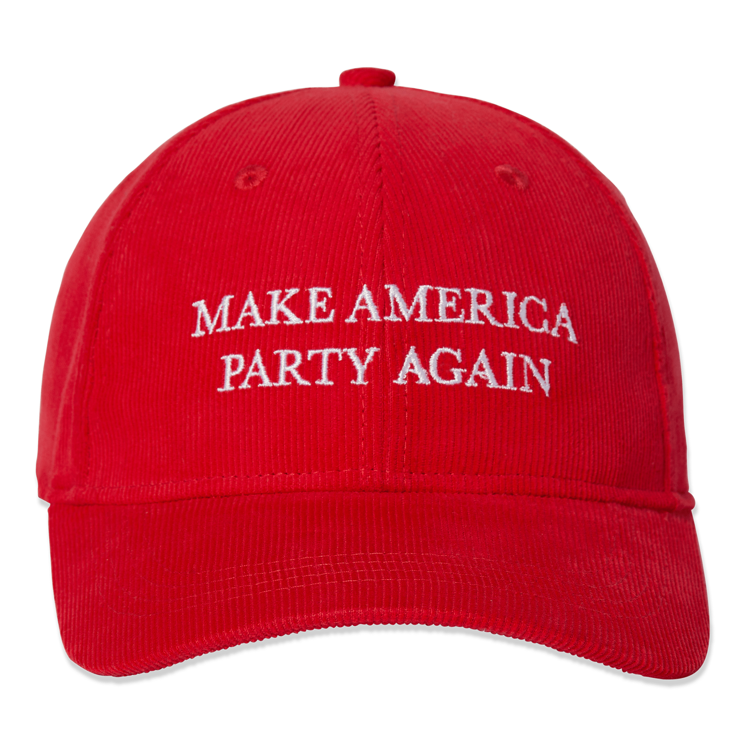 PARTY AGAIN HAT - RED HATS PARTY PANTS 