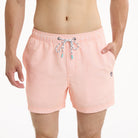 Seersucker in Pastel Coral - Men's Lined 5" Party Starter Shorts PARTY STARTER SHORT PARTY PANTS 