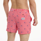 Stars and Stripes Embroidered in Red - Men's 5" Party Starter Shorts Party Starter Short PARTY PANTS 