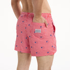 Stars and Stripes Embroidered in Red - Men's 5" Party Starter Shorts Party Starter Short PARTY PANTS 