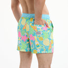 Vacay Vibes in Light Blue - Men's 5" Happy Hour Swim Trunks PARTY PANTS PARTY PANTS 