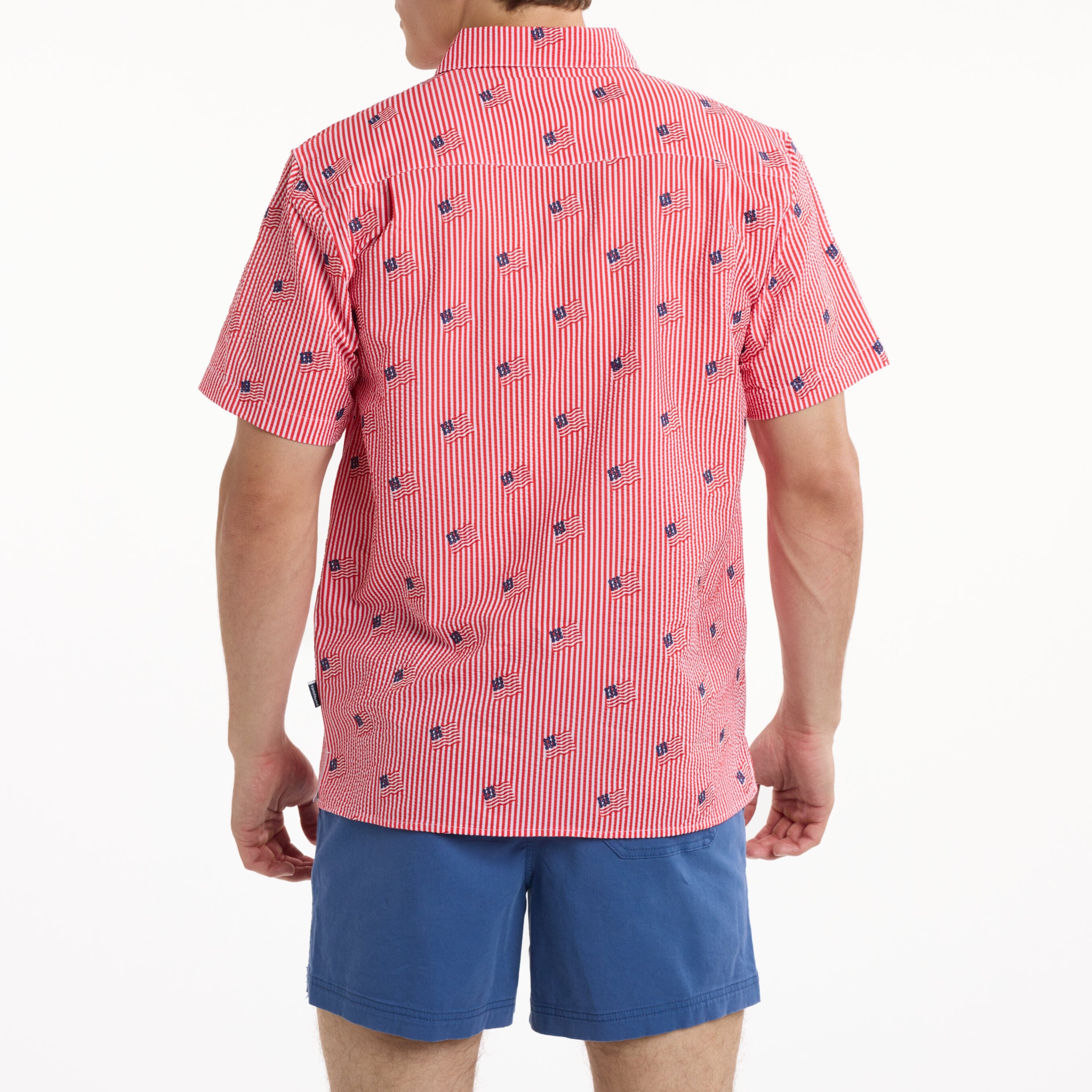 Men's Woven Shirt - Old Glory Red | Weekender Weekender Shirt PARTY PANTS 