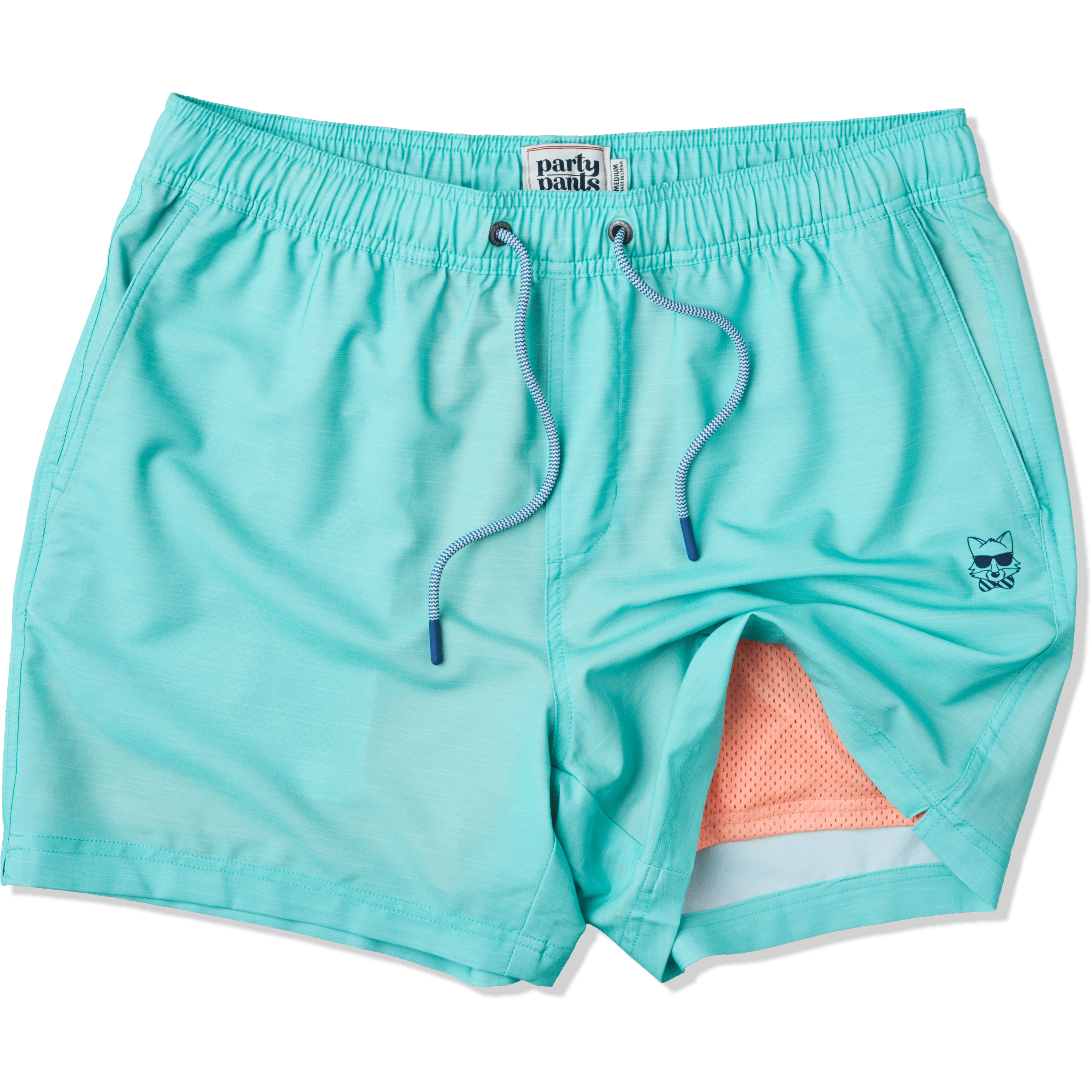 Solid Mint Green - Men's 5" Happy Hour Swim Trunks PARTY STARTER SHORT PARTY PANTS 