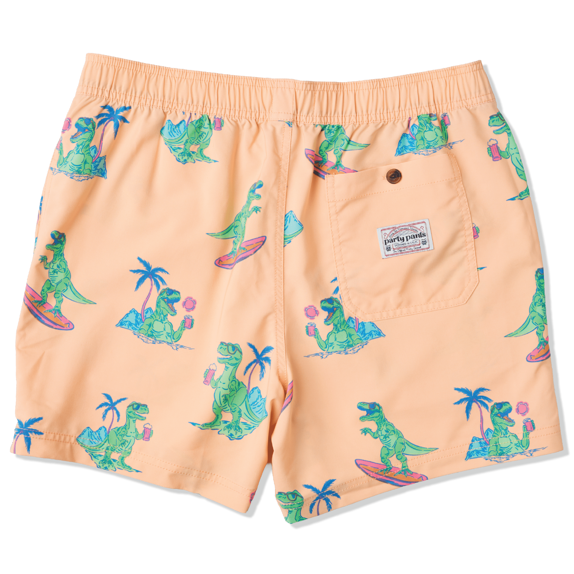 Rad-I-Cool in Coral - Men's 5" Party Starter Shorts PARTY STARTER SHORT PARTY PANTS 