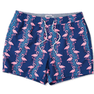 Flamingles in Navy Blue - Men's 5" Party Starter Shorts PARTY STARTER SHORT PARTY PANTS 