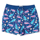 Golf Gator in Navy Blue - Men's 5" Happy Hour Swim Trunks PARTY PANTS PARTY PANTS 