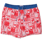 Pourth of July in Cream - Men's 5" Happy Hour Swim Trunks Happy Hour Short PARTY PANTS 