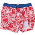 Pourth of July in Cream - Men's 5" Happy Hour Swim Trunks Happy Hour Short PARTY PANTS 