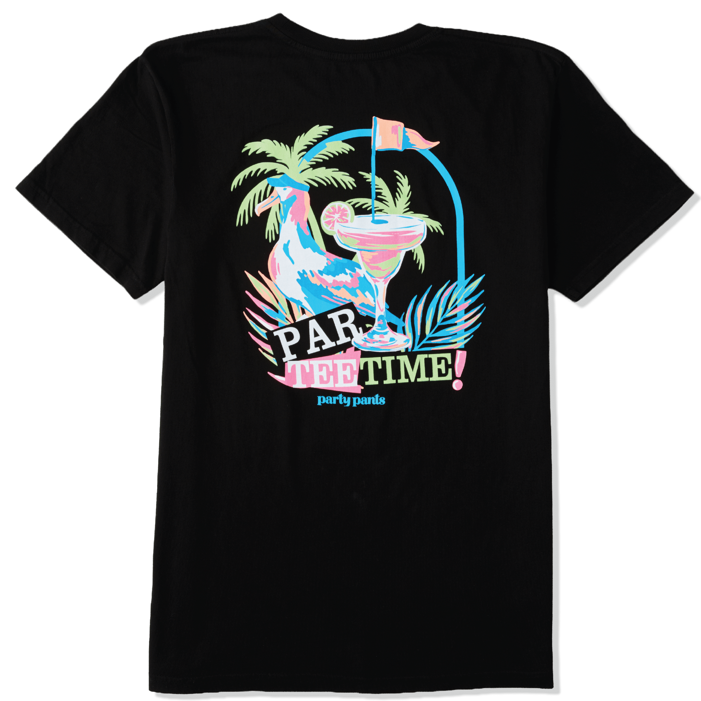 Par-Tee Time Black T-Shirt TEES PARTY PANTS 