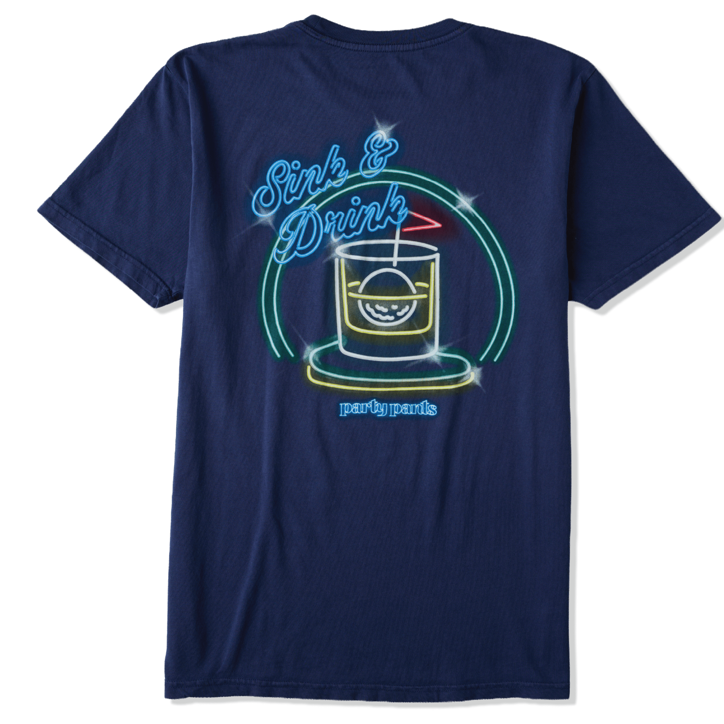 Sink N Drink Navy Blue T-Shirt TEES PARTY PANTS 