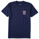 Men's Short Sleeve T- Shirt - Permanent Vacay Navy Blue TEES PARTY PANTS 