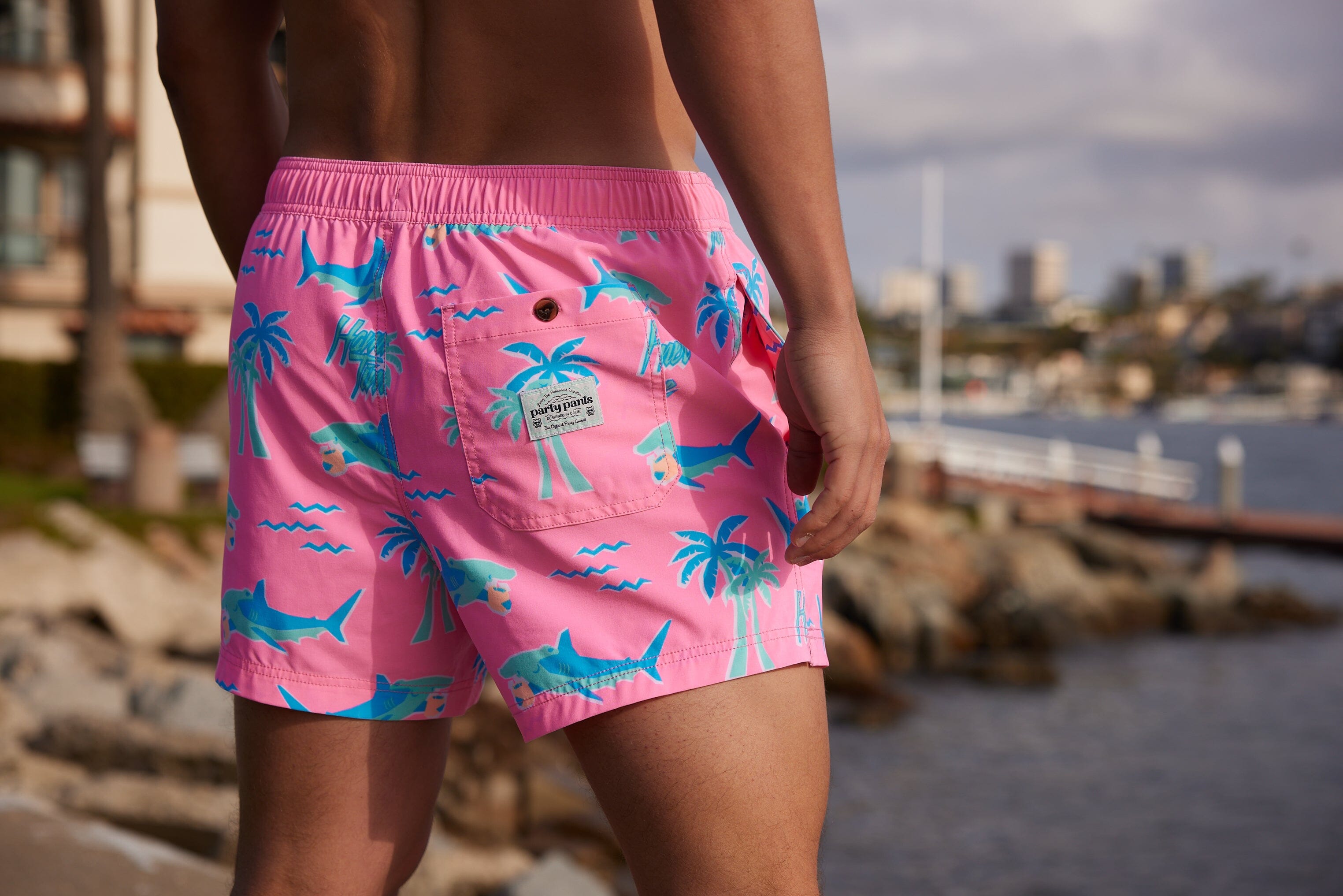 Hammertime in Pink - Men's 5" Party Starter Shorts PARTY STARTER SHORT PARTY PANTS 