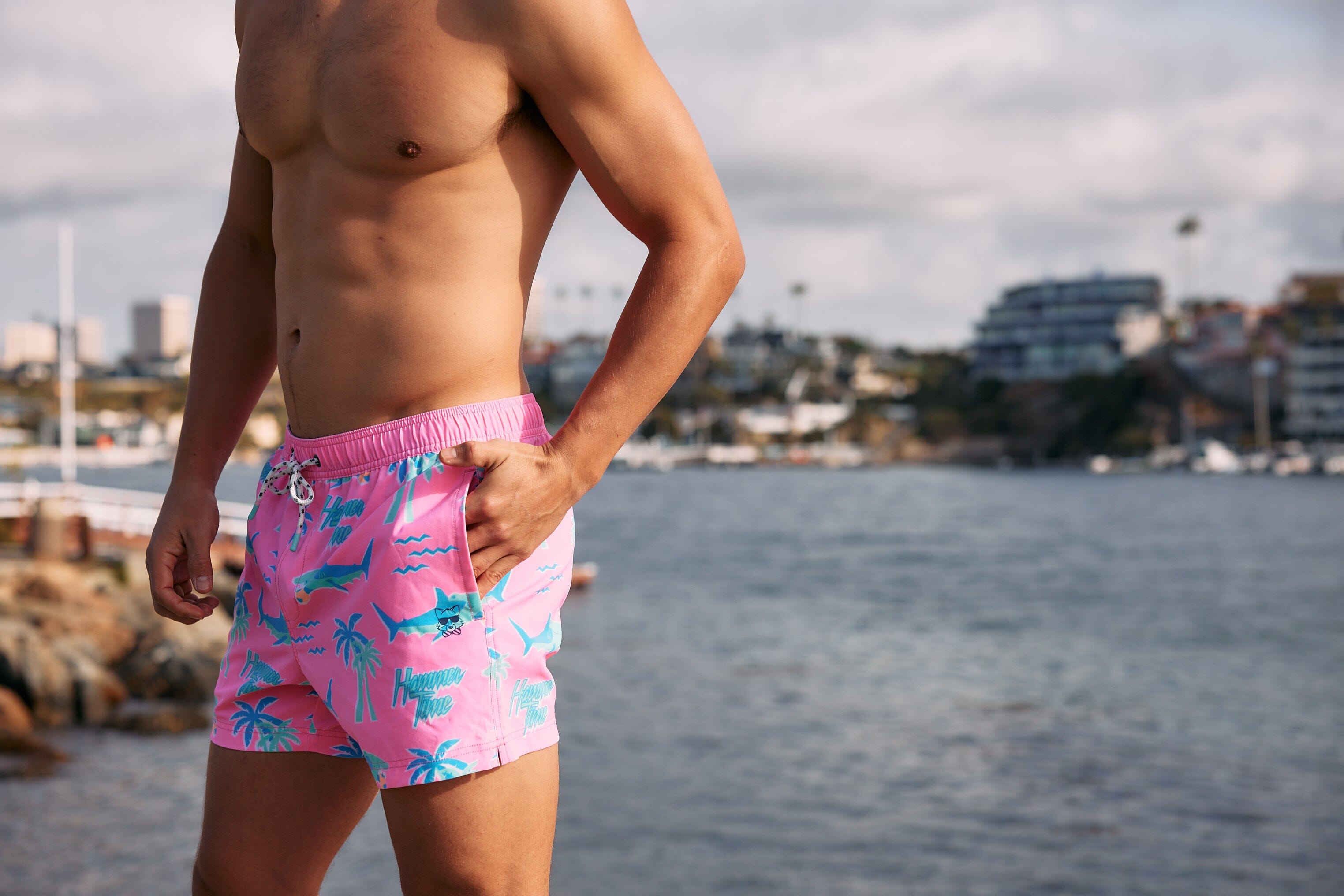 Hammertime in Pink - Men's 5" Party Starter Shorts PARTY STARTER SHORT PARTY PANTS 