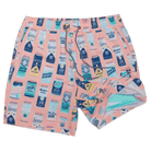 5" King Of Rizz Coral Happy Hour Short HAPPY HOUR SHORT PARTY PANTS 