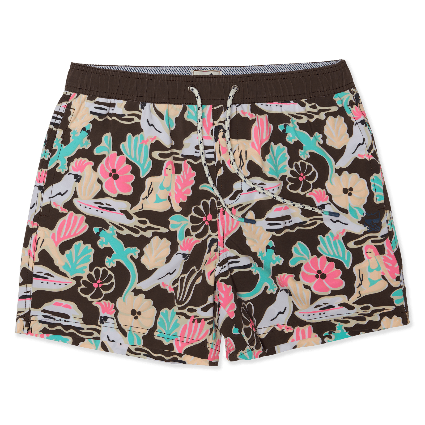 5" Fiestas & Siestas Brown Party Starter Short PARTY STARTER SHORT PARTY PANTS 