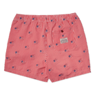 Men's 5 Inch Lined Short - Striped Embroidered Red| Party Starter Party Starter Short PARTY PANTS 