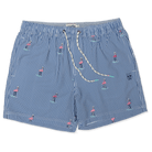 5" Striped Embroidered Mingo Indigo Party Starter Shorts PARTY STARTER SHORT PARTY PANTS 