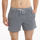 Seersucker in Black - Men's Lined 5" Party Starter Shorts PARTY STARTER SHORT PARTY PANTS 