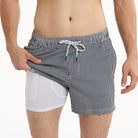 Seersucker in Black - Men's Lined 5" Party Starter Shorts PARTY STARTER SHORT PARTY PANTS 