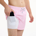 Seersucker in Pink - Men's Lined 5" Party Starter Shorts PARTY STARTER SHORT PARTY PANTS 