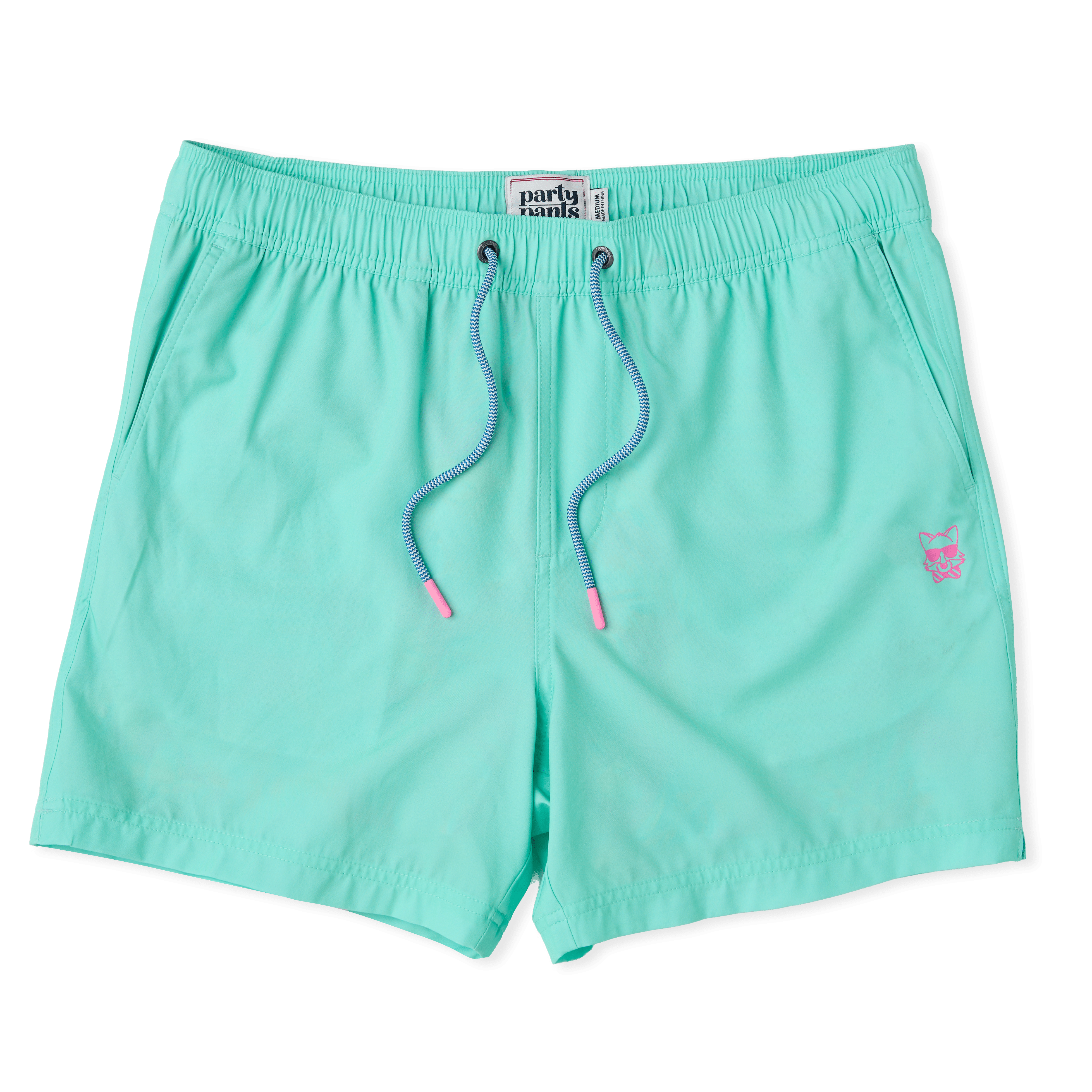Men's 5 Inch Lined Short - Whatta Croc Magic Mint Green | Happy Hour Happy Hour Short PARTY PANTS 