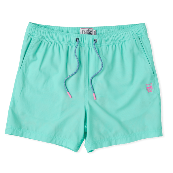 Menís Water-Reactive Swim Shorts ñ Hidden Print Lined Party Swim