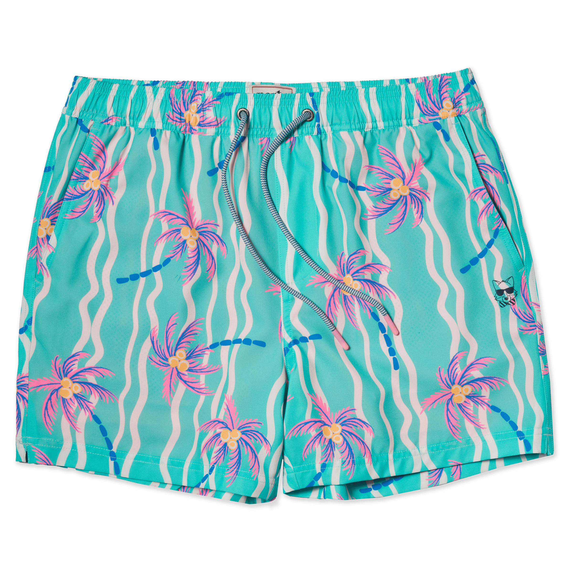 Men's 5 Inch Lined Short - Heat Wave Teal| Happy Hour Happy Hour Short PARTY PANTS 